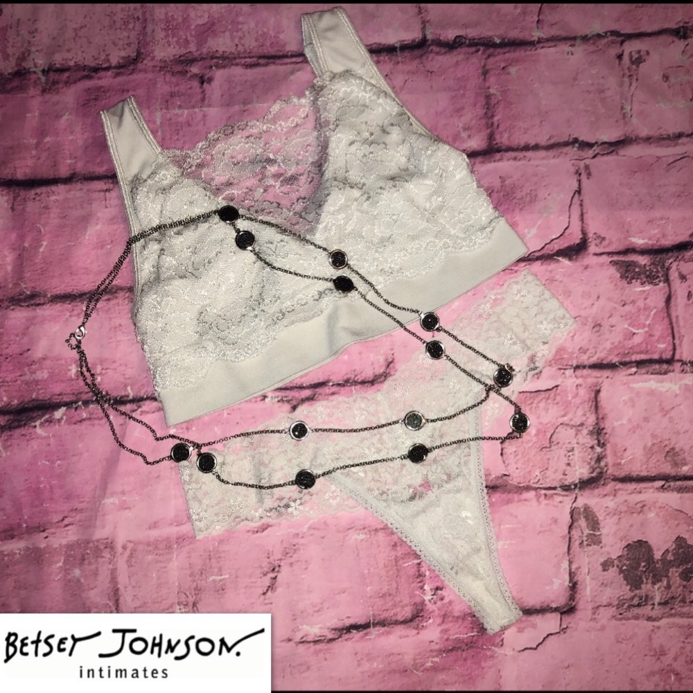NWOT BETSEY JOHNSON THONG & BRALETTE WORN ONCE
